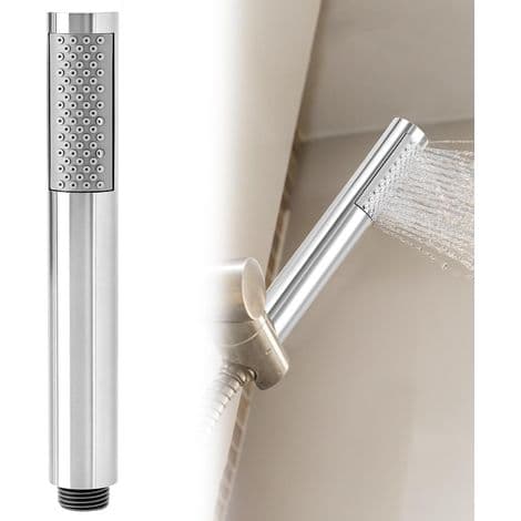 Universal håndholdt brusehoved, 304 rustfrit stål, kromfinish