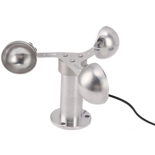 3-kopps vindhastighetssensor anemometer – lätt aluminiumlegering – spänning 0-3,8V – noggrann mätning i kraftverk – VIND 0-3