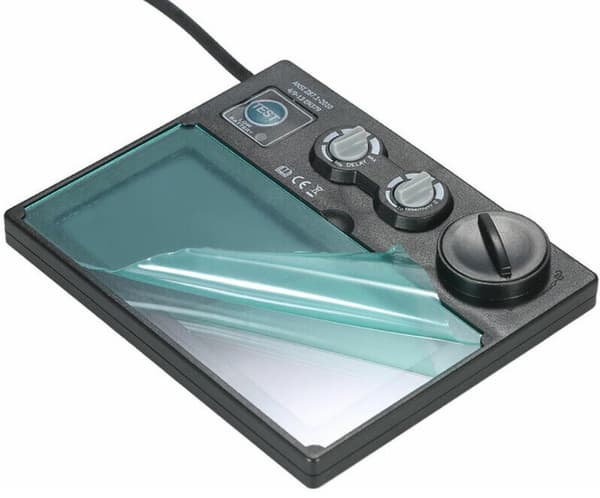 Autokromatisk solarlins LCD-lins Varifokal lins Svetslins för svetsmask -11*9cm, 1st