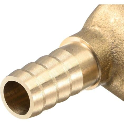 10 mm x G1/2 invändig mässingskoppling med hulling, kopplingsdelar, för vatten, bränsle, luft, 2-pack