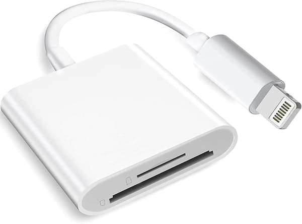 2025 Seneste Model (Apple MFi-Certificeret) Lightning til SD-kort Kamera Læser til iPhone iPad, Dobbelt Kortplads Hukommelseskortlæser Sup