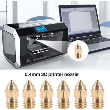 10 stk. serie -6 SE 0,4 MM Hotend-dyser til -10 V2 -3 -5 serie 3D-printer