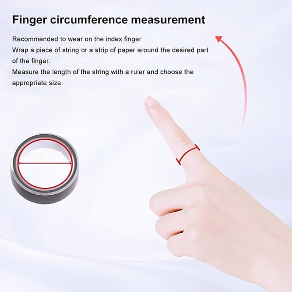 Tiktok Scrollering, Trådløs Bluetooth-fjernkontroll for IOS Android, Vanntett Smart Ring med Magnetisk Lading, Blaverktøy for Selfies/Video