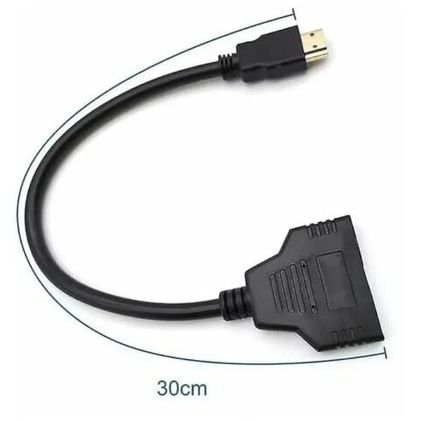 HDMI-splitter adapterkabel HDMI-splitter 1 in 2 ut HDMI-hane