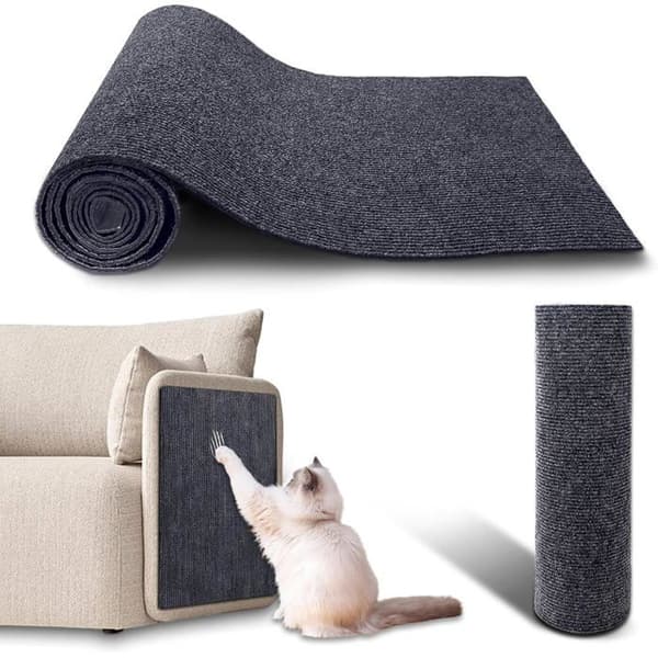 Kradsestolpe - XVX - 40×100 cm - Polyester - Mørkegrå - Selvklæbende
