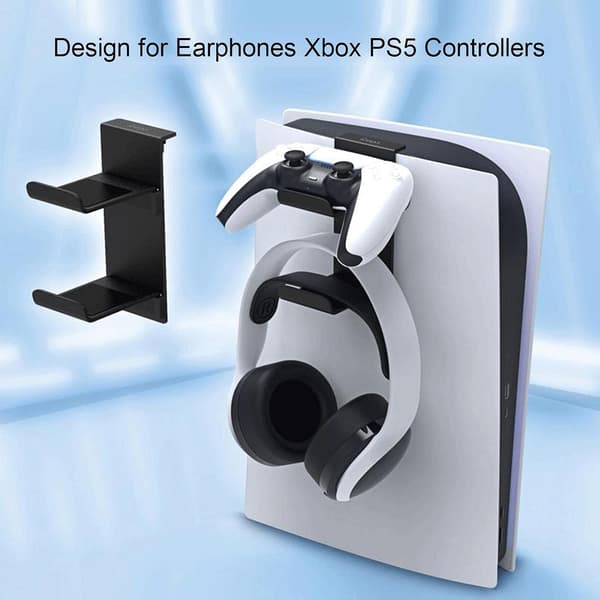 PS5 Headset Stand, Removable Stable Gaming Console Stand, Headphone Stand, PS5 Headphone Wall Mount, PS5 He