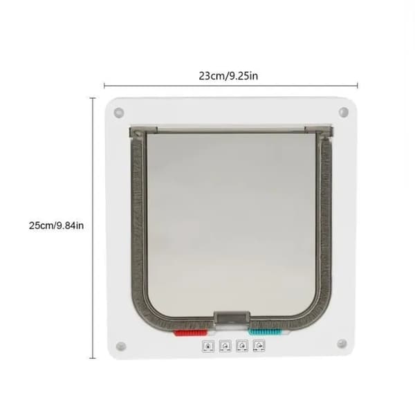 Kattlucka Modell L - 25x23,5 cm - Plast - Låsbar