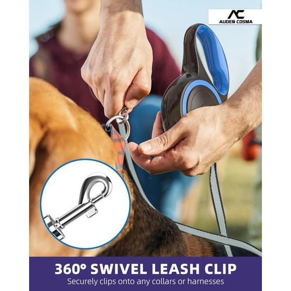 Uttrekkbart hundebånd - CUNEARY - 8M - Uttrekkbart - Enhåndsbrems - Blå