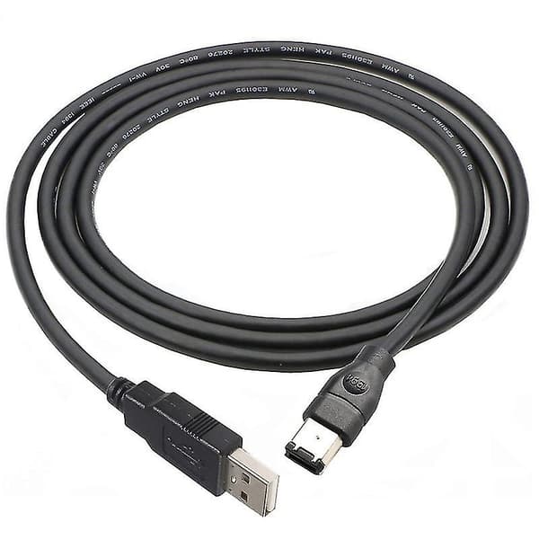 For JUNSUNMAY 1.8m Firewire IEEE 1394 6-pin hann til USB 2.0 hann adapterkabel