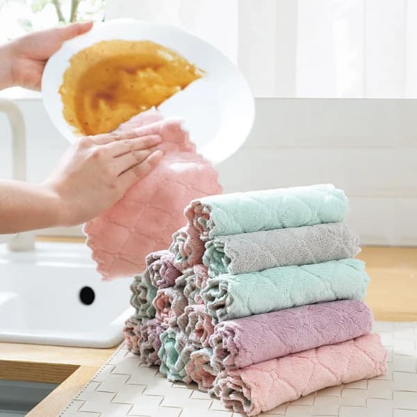 Mikrofiberkluter, kjøkkenklut, superabsorberende.