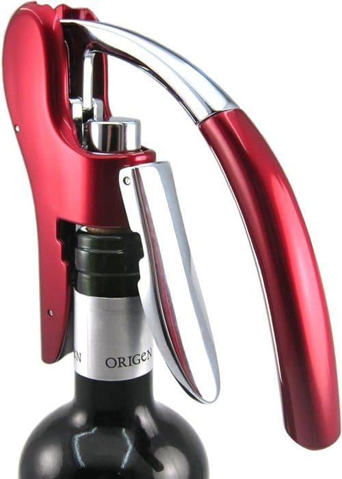 Proptrækker - Professionel - Zinklegering - Metallisk rød - Moderne design - Ergonomisk