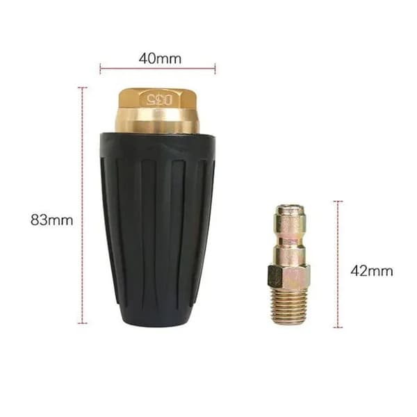 035 Roterande turbomunstycke för 3000 PSI (207 bar) 1,8 GPM högtryckstvätt – 5-pack + 6,35 mm koppling