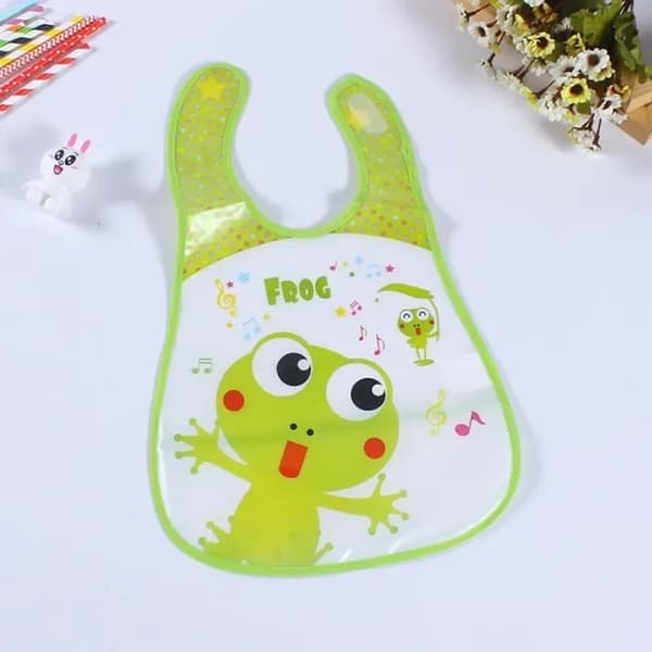 Set med 5 haklappar för bebisar, vattentäta haklappar med tecknad design - present till babyshower