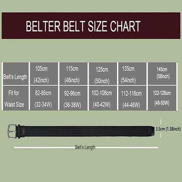 Stretch Vævet Bælte Unisex Stretch Bælte Retro Casual Bælte Sort Canvas Elastisk Alsidigt Bælte