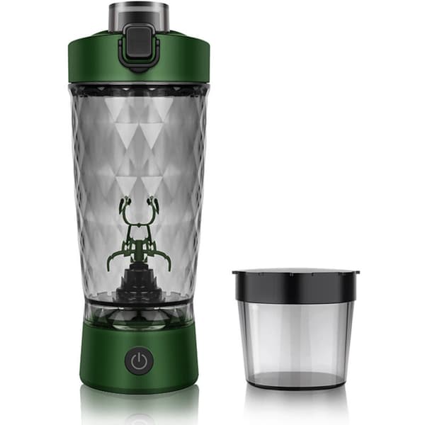 650 ml elektrisk shaker, genopladelig via USB-C, til proteinshakes og måltidserstatninger.