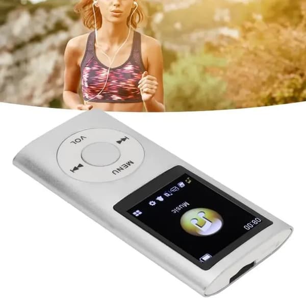MP3-spelare - QIILU - Silver - 64GB - Förlustfri ljudkvalitet - Bärbar