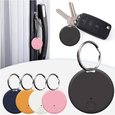 Pakke med 5 små GPS-trackere, kompatibel med iOS/Android, bærbar anti-tab Bluetooth-objekttracker