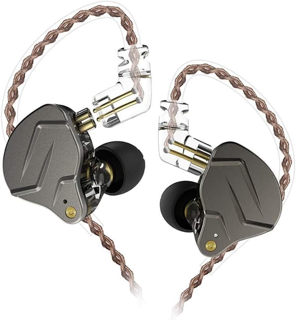 KZ ZSN Pro Dynamiska Hybrid Dubbla Element In-Ear Hörlurar Grå YIY SMCS.9.27