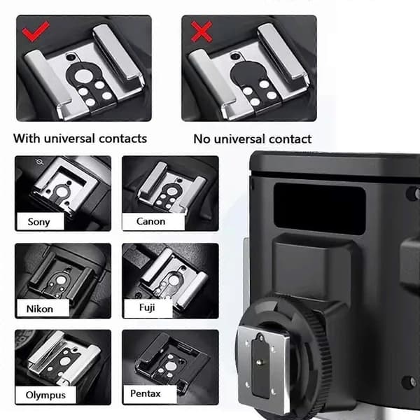 For TR-100 Mini Kamera Blits Lys Speedlite Trådløs 5500K Hot Shoe Blits