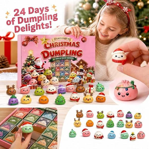 Jule Squishies Adventskalender 2026, 24-dagers nedtelling for voksne C