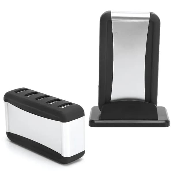 7-portars USB-hubb - ABS - EU-strömförsörjning - USB 2.0