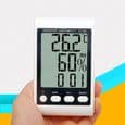 Elektronisk Termometer Hygrometer - Nøjagtig - Digitalt Display - Baggrundsbelysning - Høj Præcision