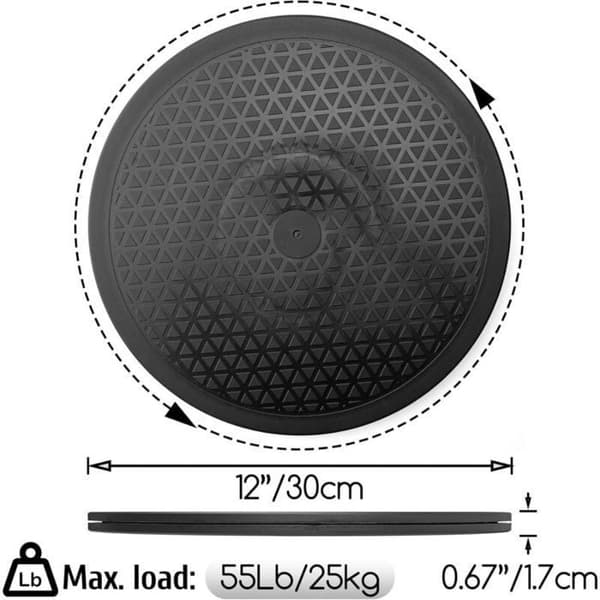 Pladespiller - XVX - 30,5 cm - Robust drejefod - Stållejer - Ideel til TV
