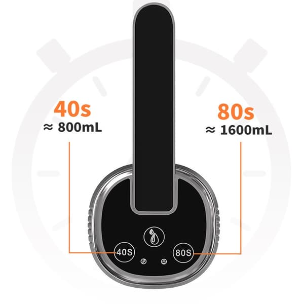 Vikbar Automatisk Vattendispenser för Hemmet, Vattenflaskpump, Knappkontroll, Dispenser-Vit