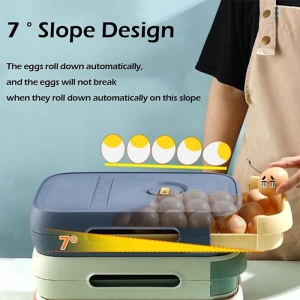 Eggekartong - FOLAYA - Skuff - Plast - 18-20 egg - Moderne design