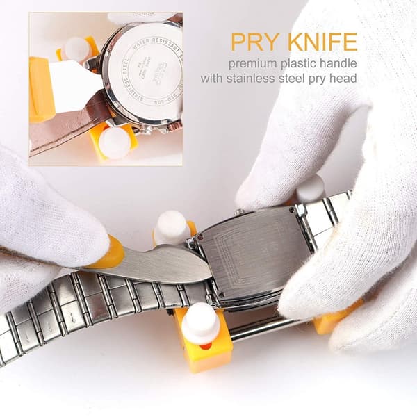 Cutter Watch Tool Set Reparationskit för klockor - Gul, 6 st