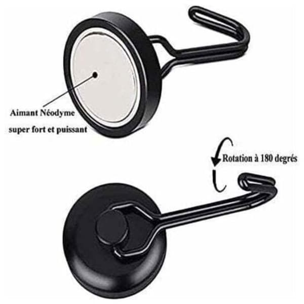 Roterende magnetisk stander - XVX - Sort drejelig neodym - Rustfrit stål - 180° - Bæreevne op til 15 kg