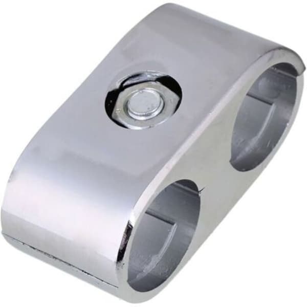 25 mm ID Aluminium Silver Hyllställ Dubbla Ställningsrörskopplingar Fästen