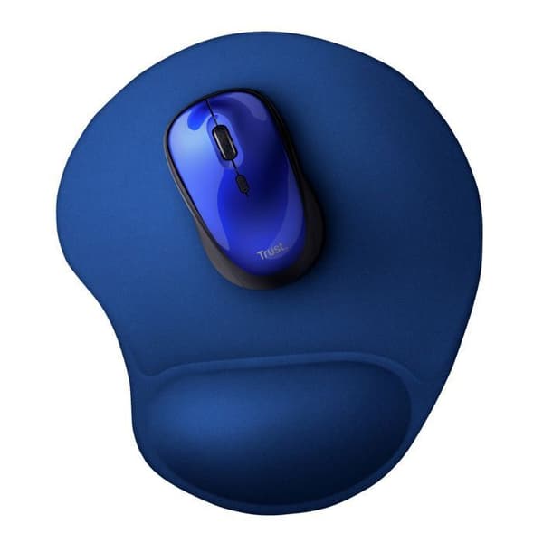 Ergonomisk musematte, gel håndleddsstøtte, sklisikker mikrofiberoverflate – PC-skrivebordskomfort – Blå