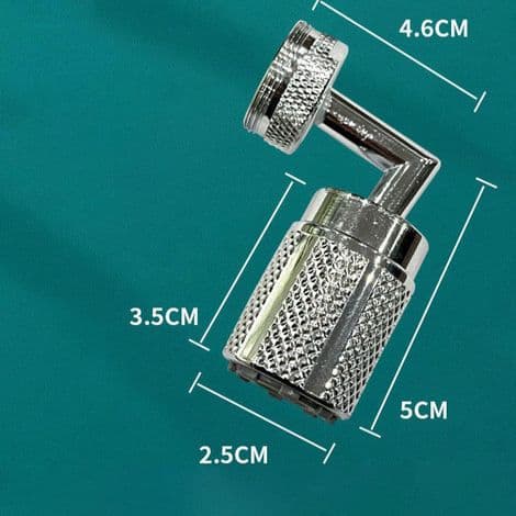 720° servantkranlufter, vannsparer for kran med 3 spraymoduser