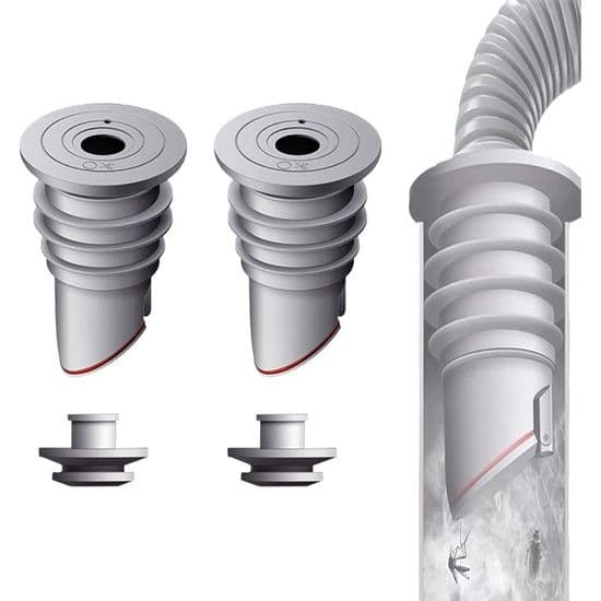 Avloppspluggpackning - XVX - 2 delar - Luktfri - Silikon - Vattentät 35-40mm