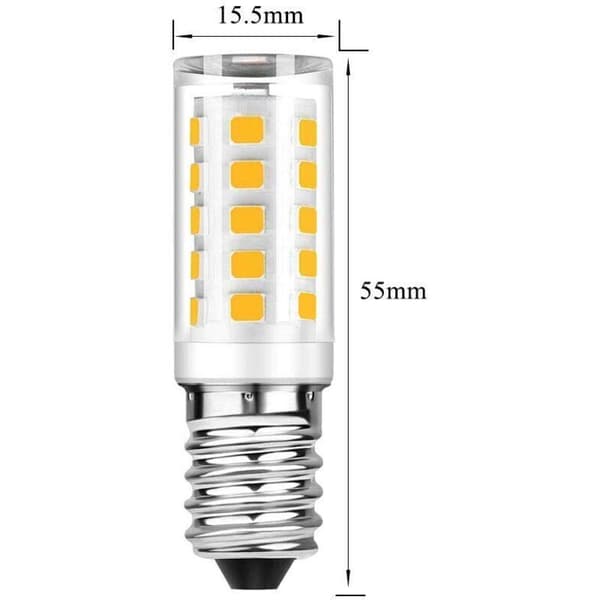 10-pack E14 LED-lampor - Varmvit 3000K - 5W motsvarar 50W glödlampa - 500LM ej dimbar.