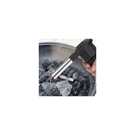 Grillblæser - Bærbar Elektrisk Grillventilator til Udendørs Camping BBQ Sort