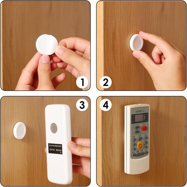 Magnetisk Väggfjärrkontrollhållare Ingen Borrning Krävs Magnetisk Väggfäste Starka Magneter 6-pack