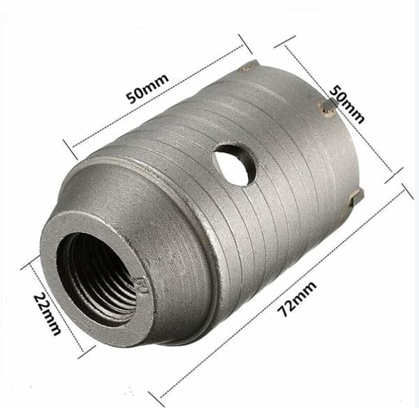 SDS Plus skaft betongstein 50 mm sammenligning hullsagbor 200 mm skaft ny