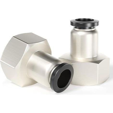 8 mm OD x 1/2 tum BSP rak koppling PCF8-04 (10-pack)