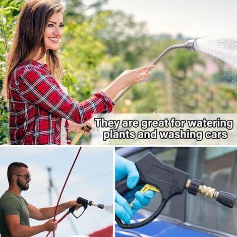 4-delad adapterkit för högtryckstvätt, snabbkoppling för högtryckstvätt, M22 14mm till 3/8\" snabbkopplingskit, snabbkoppling för högtryck