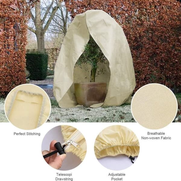 Växtskyddsöverdrag, Ekonomiskt Vinteröverdrag, Stor Kapacitet (2-pack) - 100 x 80 cm