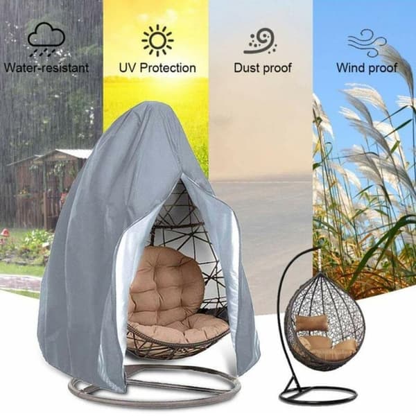 Eggshell Swing Støvdeksel, Swing Stoldeksel - Grå, 210D-115*190cm-1stk
