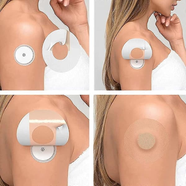 Freestyle Libre Sensor Limlapper Antiskli Anti-fall Klistremerker Pustende