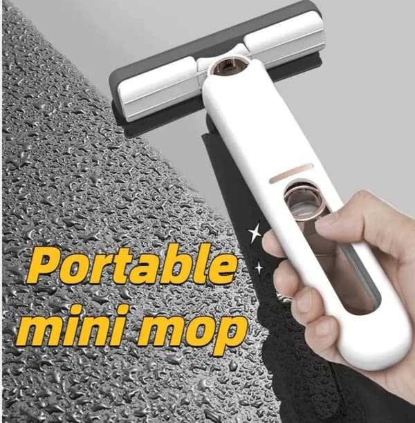 Mini rengjøringsmopp, lett og bærbar minimopp