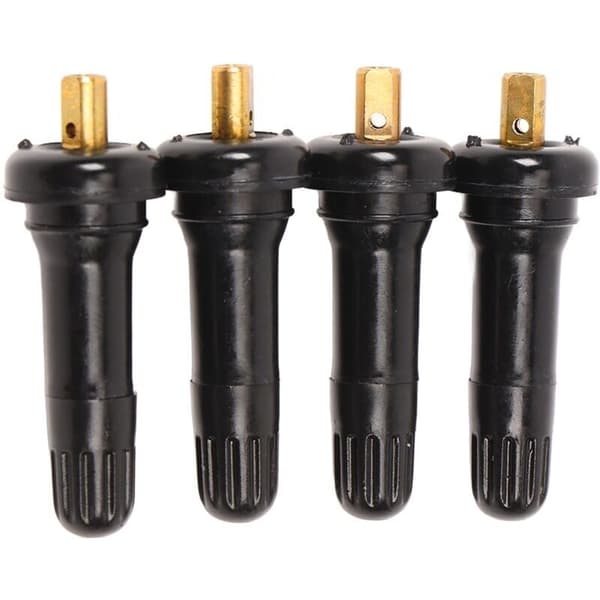 Lufttät däckventilspindel för Ford trycksensor – Slitstarkt gummi – 4-delat set – Enkel verktygsfri installation
