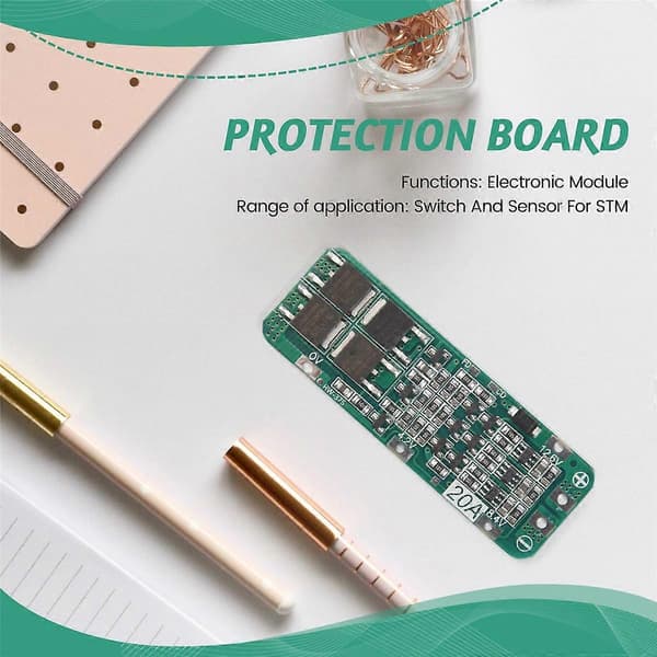10 st 3S 20A BMS 18650 Li-Ion litiumbatteriladdarmodul BMS skyddskort PCB 11.1V 12V 12.6