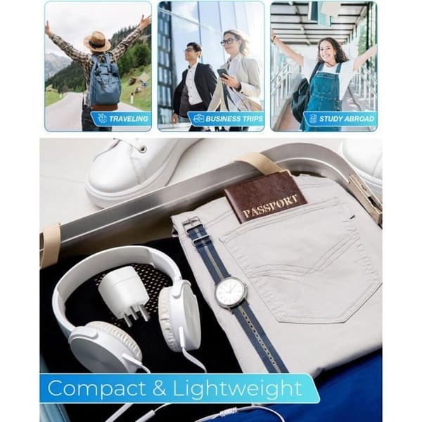 Reisepluggadapter - XVX - 2 stk - EU til type D - Kompatibel med India, Nepal, Sri Lanka