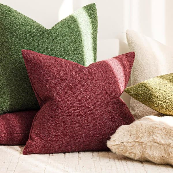 Pudebetræk - XVX - Jagtgrøn - 45x45 cm - 100% Polyester Loop Stof - Tidløs Blødhed
