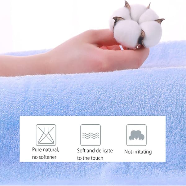 Sæt med 100% kæmmet bomulds badehåndklæder - Super absorberende, super bløde bomulds spa håndklæder.